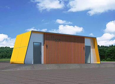 智能空调环保流动卫生间