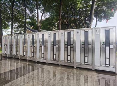 高档不锈钢流动卫生间